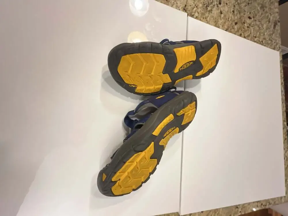 KEEN Newport H2 Kids Waterproof Sandals Blue/Grey Size 4